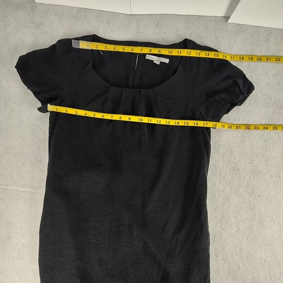 Old Navy Women's Black Puff Sleeve Scoop Neck, Casual Midi Dress Size Medium - Picture 8 of 12